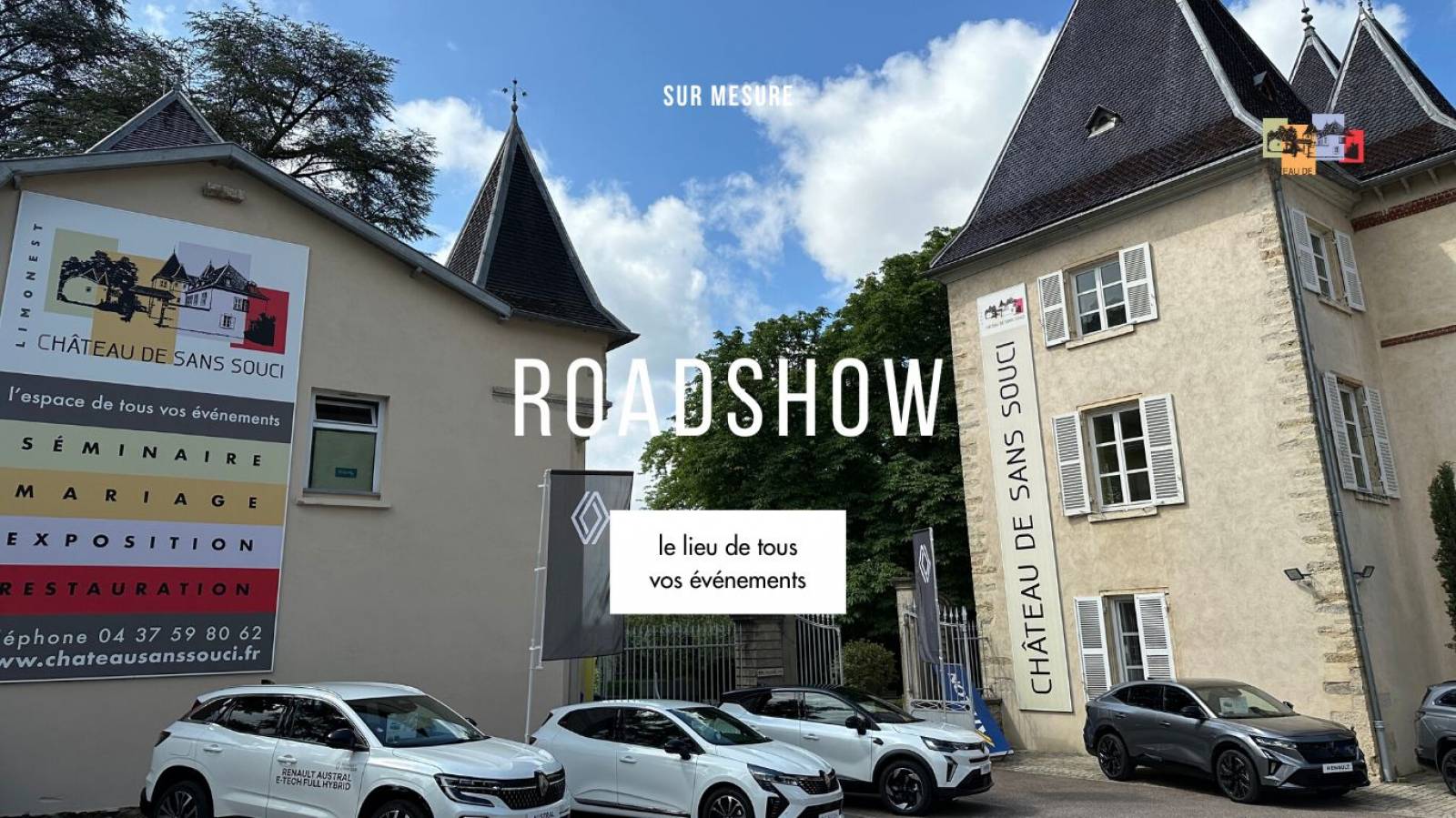 Roadshow présentation lancement Château Sans Souci Limonest Lyon