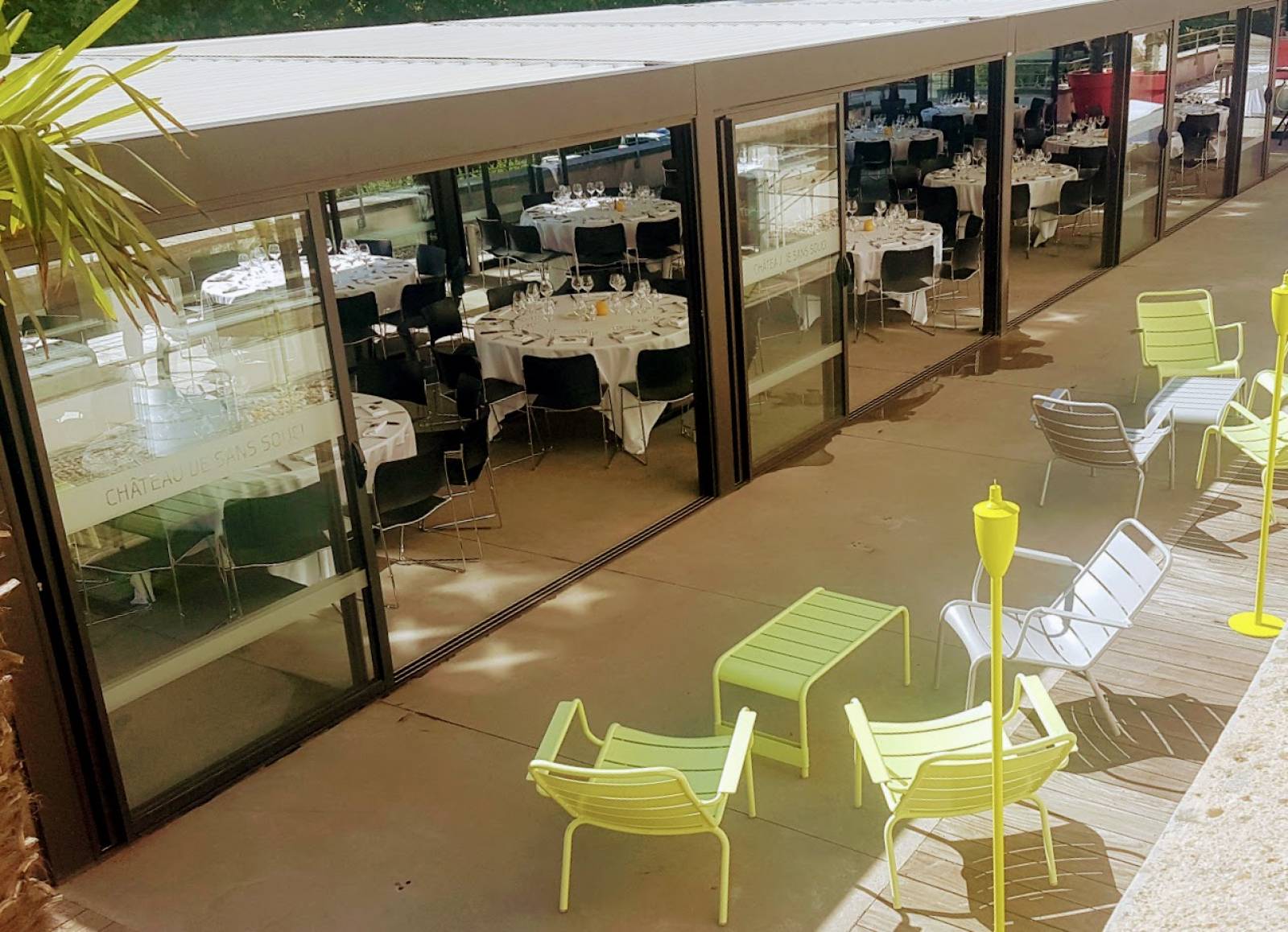 Déjeuner d'entreprise en terrasse