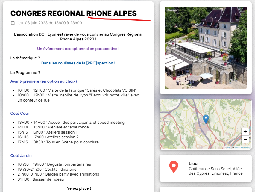DCF LYON - CONGRES REGIONAL 2023