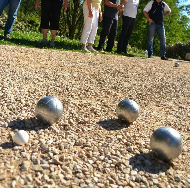 Animation pétanque d'une Garden Party à Lyon