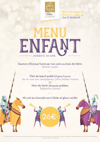 Menu enfant de la Saint-Sylvestre