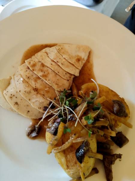 Filet de poulet jus au piment de Jamaïque