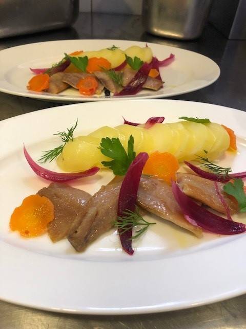 Filets de harengs pommes à l'huile