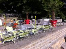 Profitez de terasses au calme, dans un cadre verdoyant proche de Lyon à Limonest