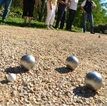 Animation pétanque d'une Garden Party à Lyon