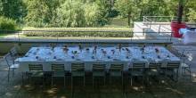 Terrrasse pour vos déjeuner de groupe festif et convivial à Limonest